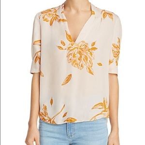 Joie Ance Silk Floral Blouse Size Small